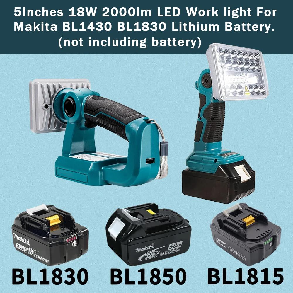 ŰŸ BL1430 BL1830 Ƭ ͸ LED , USB ߿ , 18V, 2000LM